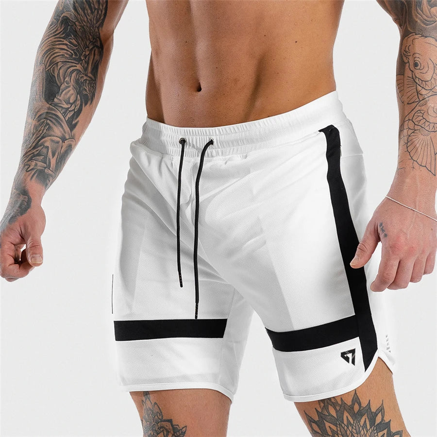 Men Sports Short Pants summer Beach shorts Training Bodybuilding casual shorts Summer Shorts Workout Fitness GYMS Short Pants