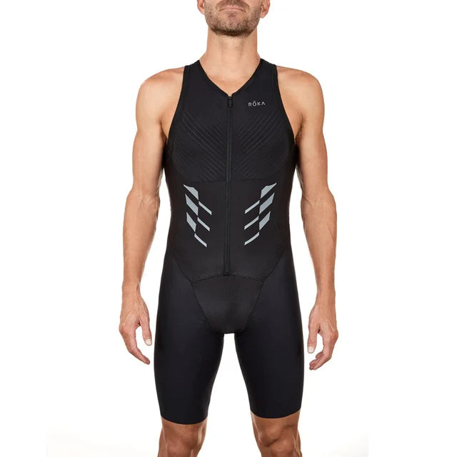 Roka USA Team Triathlon Race Suit Cycling Skinsuit Mans Sleeveless Swimwear Bike Jersey Ropa Ciclismo Bicycle Clothes Jumpsuit