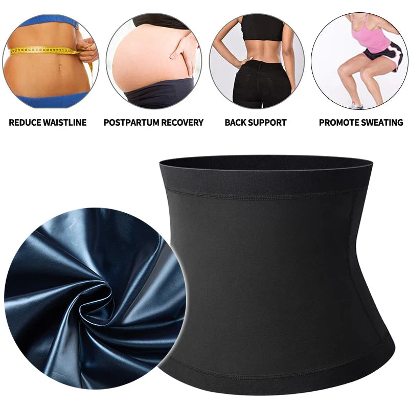 Gaine Ventre Sauna Slimming Belt for Men Fitness Cincher Training Belly Corset Sweat Fat Burning Women Body Shaper Weight Loss