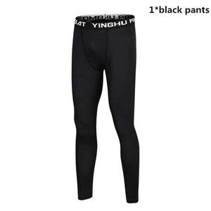 Men's Compression Sportswear Suits Gym Tights Training Clothes Workout Jogging Sports Set Running Tracksuit Quick Dry Plus Size