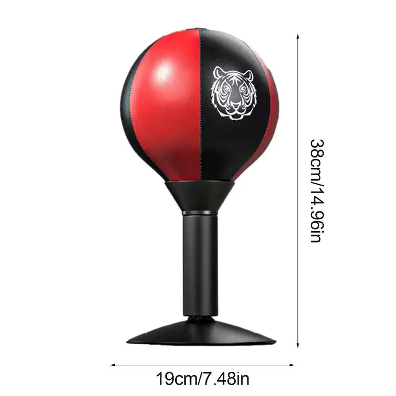 Stress Relief Punching Bag Soft PU Leather Desktop Boxing With Suction Cup Creative Desk Boxing Punch Ball Multifunctional