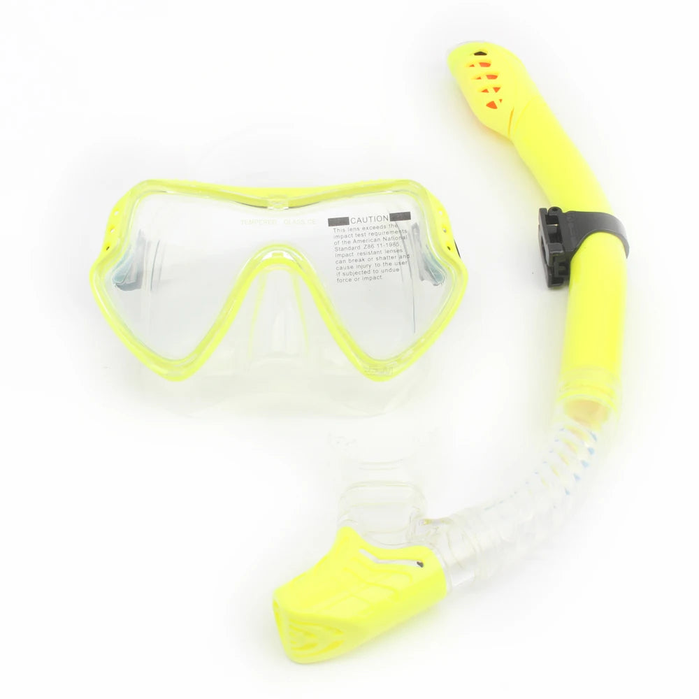 JSJM New Professional Snorkel Diving Mask Snorkels Goggles Glasses Diving Goggles Swimming Tube Set Snorkel Mask Adult Unisex