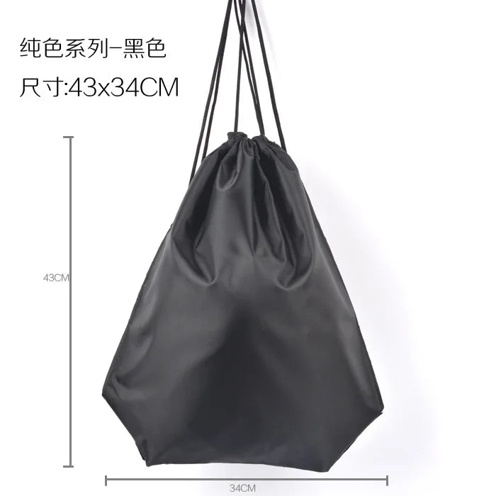 Waterproof Sport Gym Bag Drawstring Sack Gym Fitness Travel Outdoor Backpack Shopping Bags Beach Swimming Basketball Yoga Bags