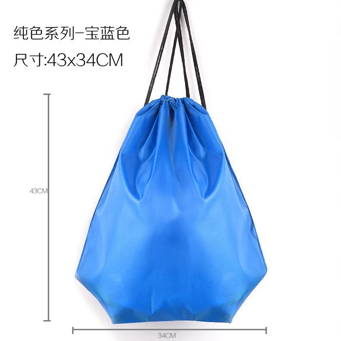 Waterproof Sport Gym Bag Drawstring Sack Gym Fitness Travel Outdoor Backpack Shopping Bags Beach Swimming Basketball Yoga Bags