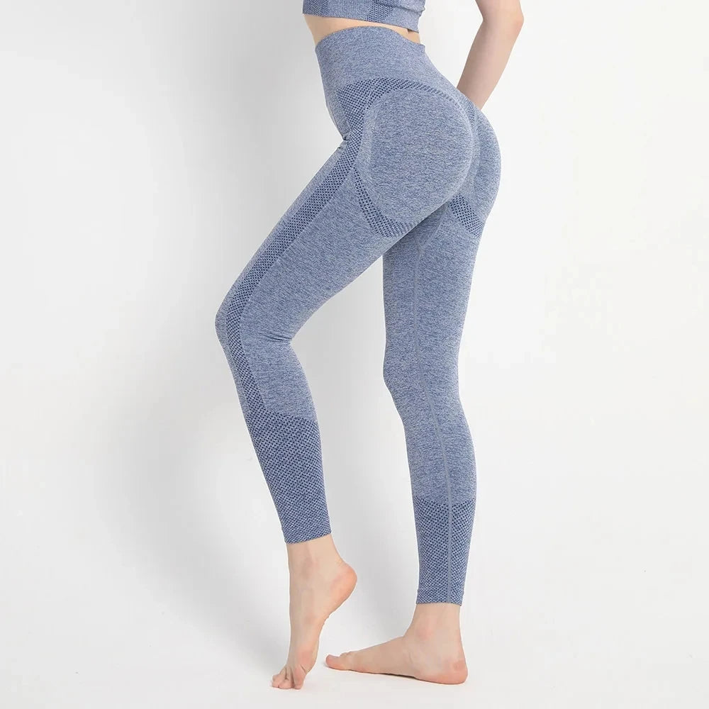 Seamless Yoga Leggings Women High Waisted Fitness Leggings Workout Fashion Push Up Leggings High Stretchy Gym Women Clothing