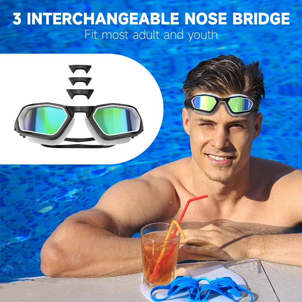 Findway Professional Polarized Swimming Goggles Adult Anti Fog Leak Free 100%UV Protection Youth Swimming Pool Equipment