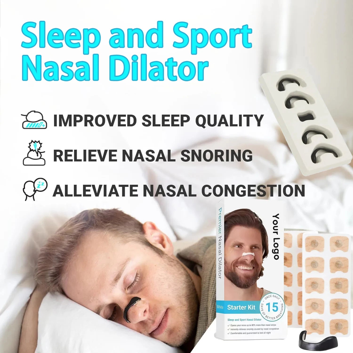 Nasal Breathing Dilators Sleep Nasal Dilator Sport Nasal Breathing Dilators Starter Kit Magnetic Nasal Strips Reduce Snoring