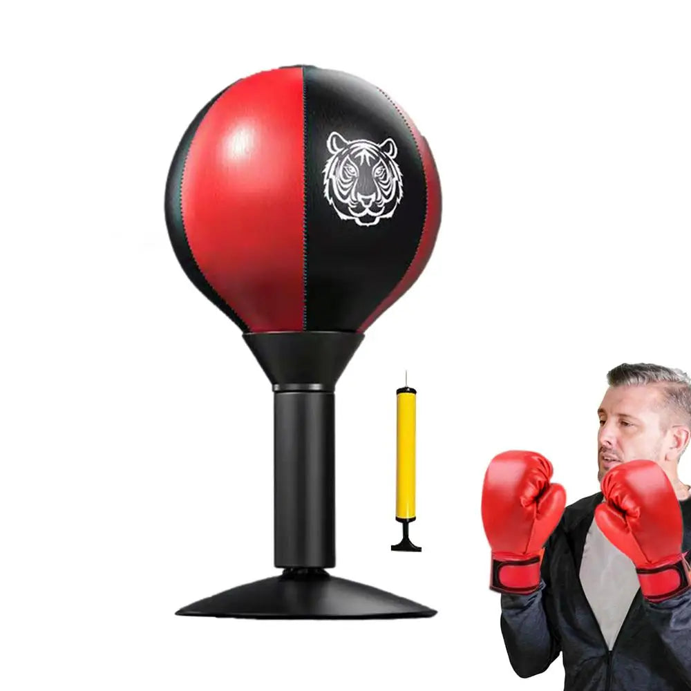 Stress Relief Punching Bag Soft PU Leather Desktop Boxing With Suction Cup Creative Desk Boxing Punch Ball Multifunctional