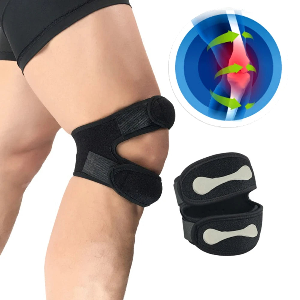 WEUPFLY 1Pcs Patella Knee Strap Adjustable Knee Brace Support for Running, Arthritis, Tennis, Basketball,Knee Pain Relief