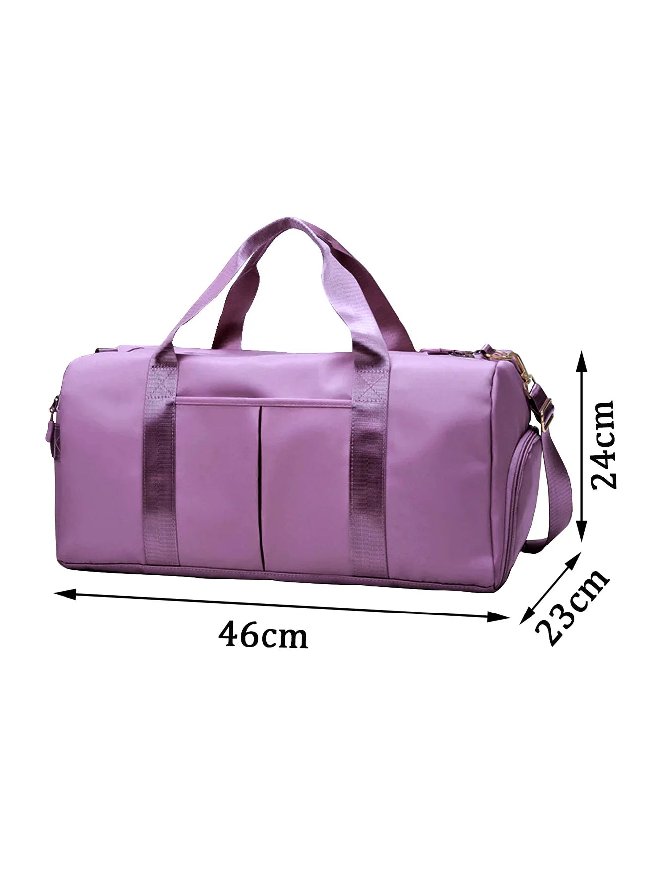 Women Sports Gym Bag Travel Dry Wet Bag Men Handbag Multifunction Swimming Shoulderbag Black Pink