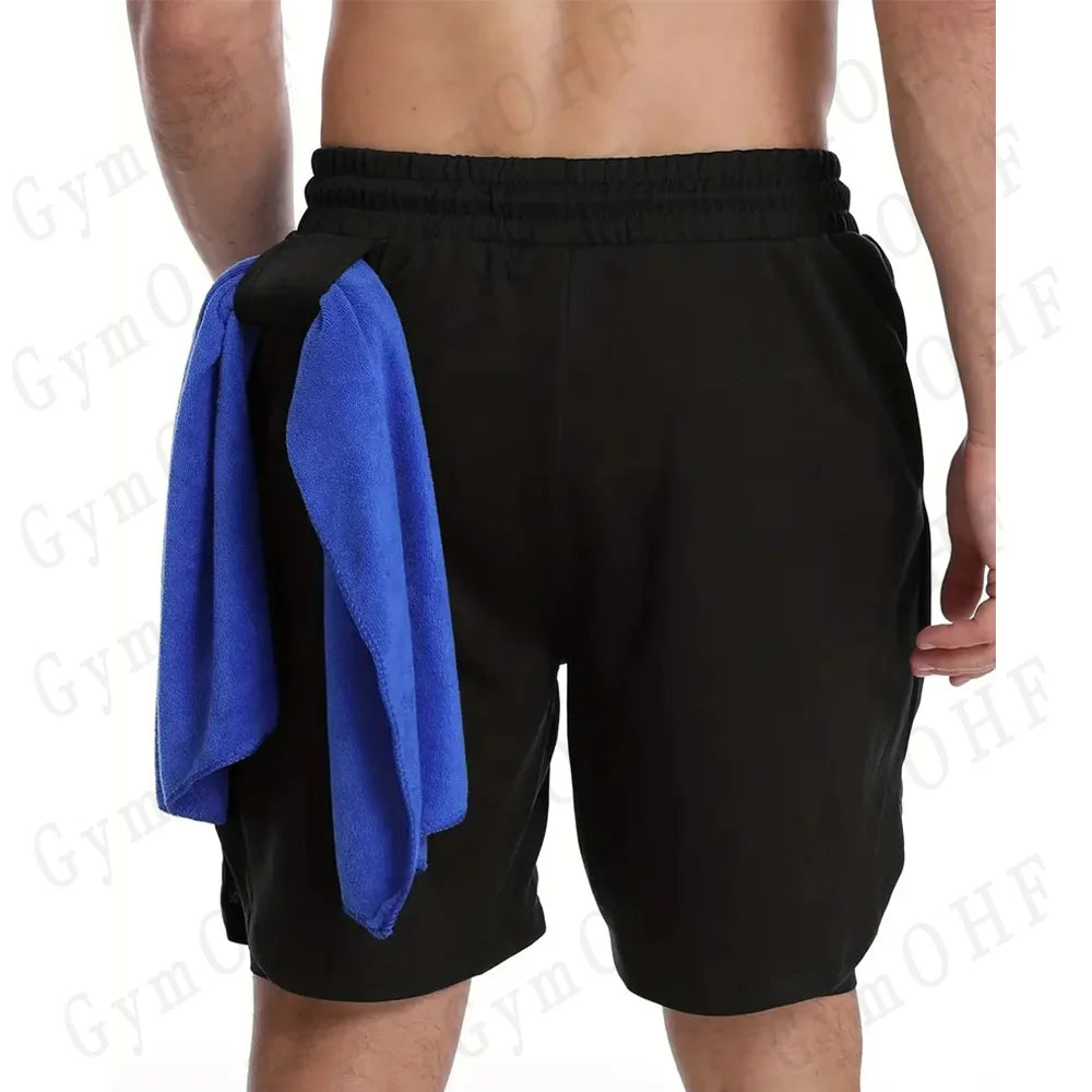 High-Quality Gym 2 in 1 Shorts For Men Quick Dry Breathable Mesh Performance Shorts Sports Fitness Workout Jogging Short Pants