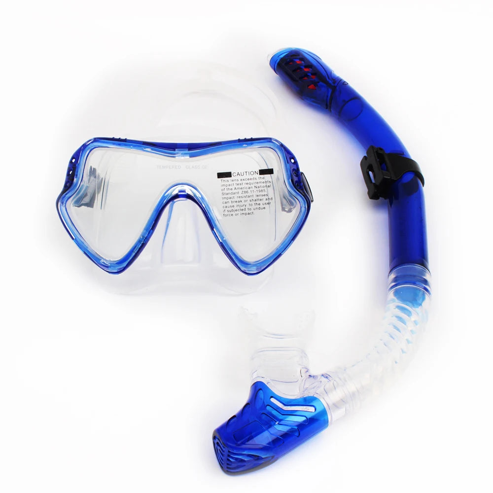 JSJM New Professional Snorkel Diving Mask Snorkels Goggles Glasses Diving Goggles Swimming Tube Set Snorkel Mask Adult Unisex