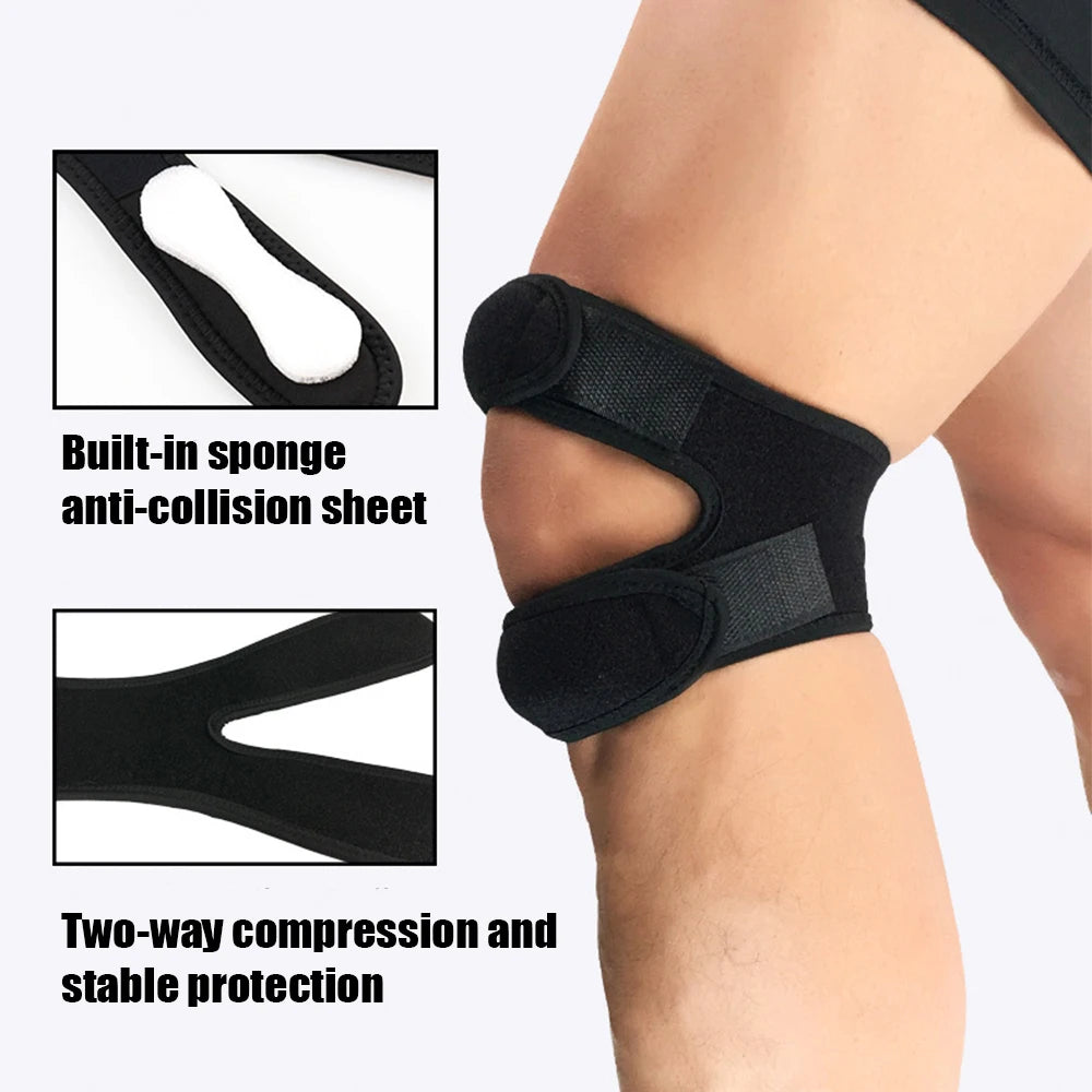 WEUPFLY 1Pcs Patella Knee Strap Adjustable Knee Brace Support for Running, Arthritis, Tennis, Basketball,Knee Pain Relief