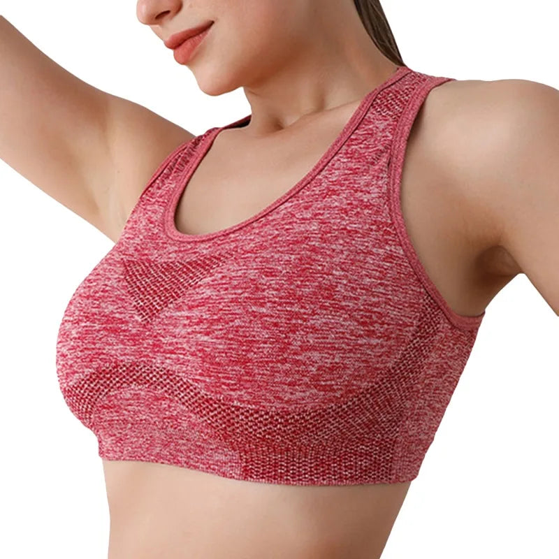 Women Sports Bras Yoga Top Vest High Shockproof Quick-drying Yoga Gym Running Fitness Underwear Ladies Seamless Sportswear