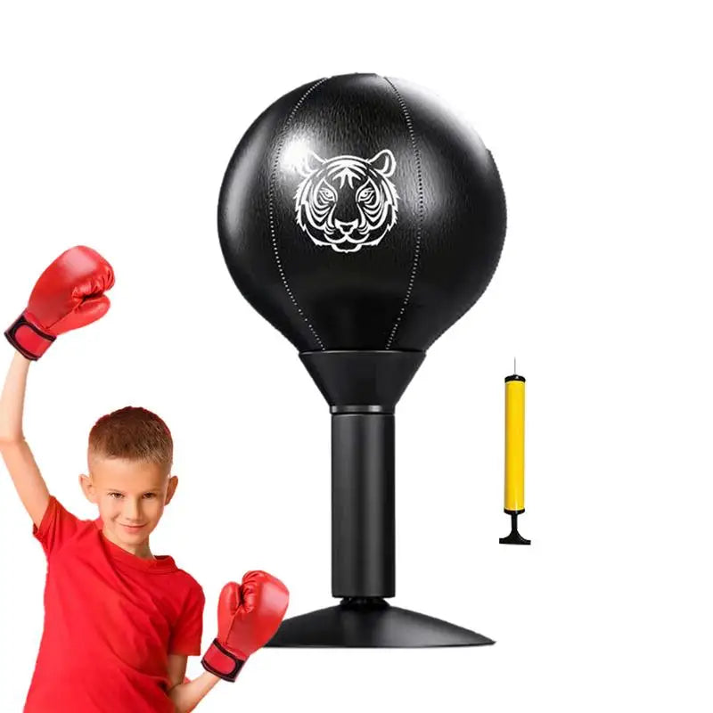 Stress Relief Punching Bag Soft PU Leather Desktop Boxing With Suction Cup Creative Desk Boxing Punch Ball Multifunctional