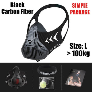 Sports Mask Elevation Running Fitness Pack Style Black High Altitude Training Fit Sports cycling mask Mask 2.0 Mask Cloth