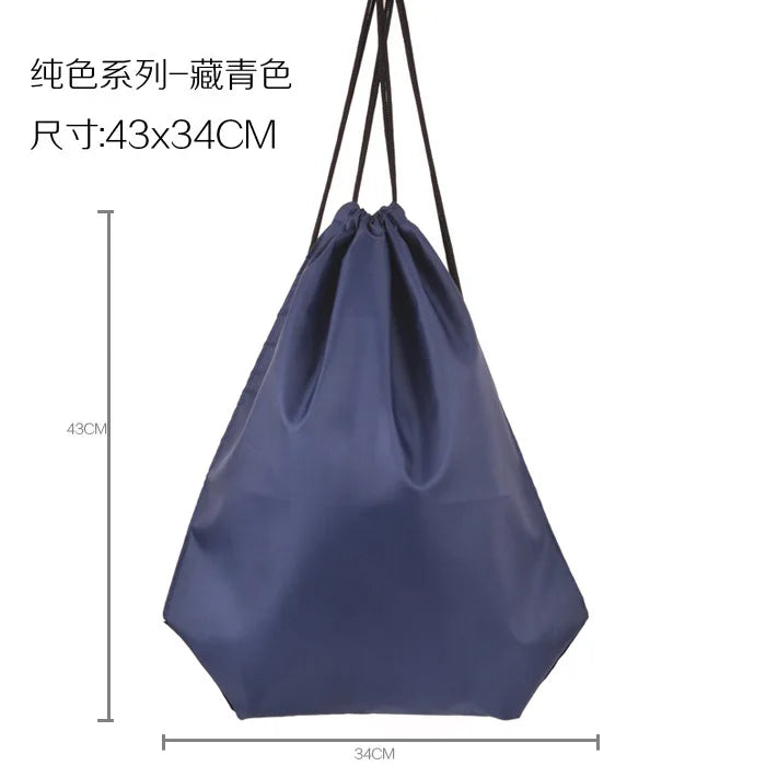 Waterproof Sport Gym Bag Drawstring Sack Gym Fitness Travel Outdoor Backpack Shopping Bags Beach Swimming Basketball Yoga Bags