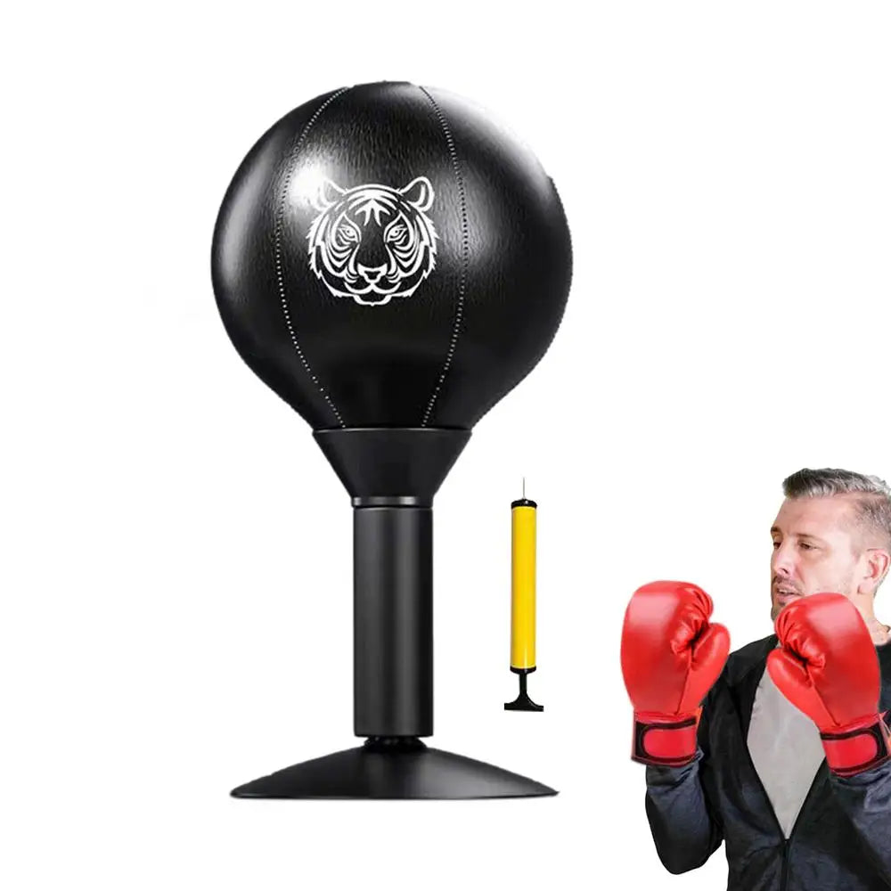 Stress Relief Punching Bag Soft PU Leather Desktop Boxing With Suction Cup Creative Desk Boxing Punch Ball Multifunctional