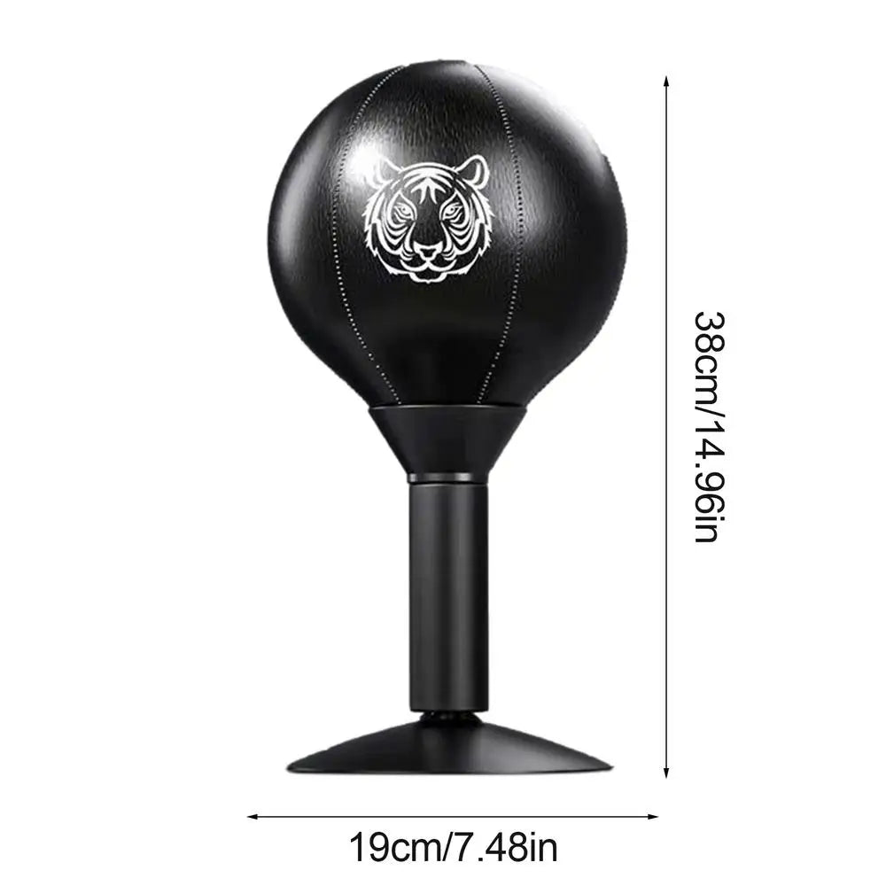 Stress Relief Punching Bag Soft PU Leather Desktop Boxing With Suction Cup Creative Desk Boxing Punch Ball Multifunctional